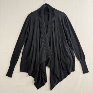 Olive Olivia Open Cardigan Sweater With Pockets Size Medium Grey Women